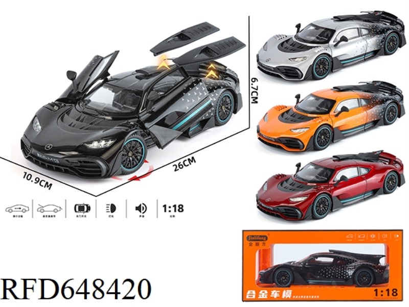 1: 18 MERCEDES-BENZ ONE STREETCAR EDITION ALLOY CAR