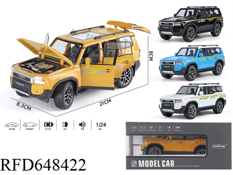 1:24 TOYOTA PRADO LC250 STREETCAR EDITION ALLOY CAR