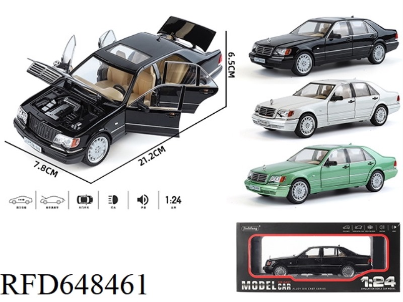 1: 24 TIGER HEAD BENZ STREETCAR EDITION ALLOY CAR