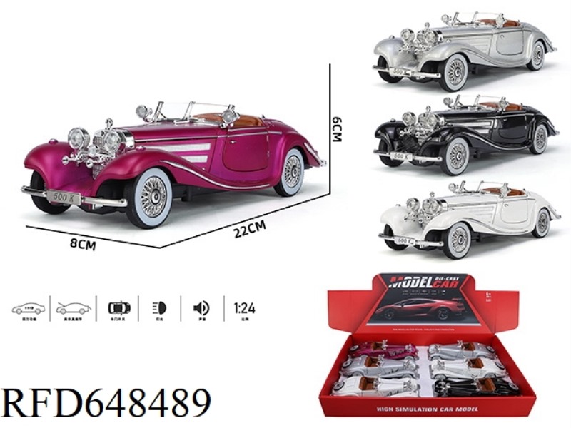 6 MERCEDES-BENZ 500K CLASSIC CARS AT 1:24.