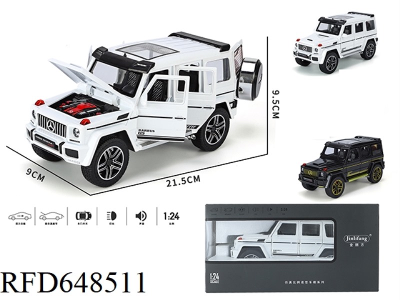 1:24 BIG G STREETCAR VERSION ACOUSTO-OPTIC WARRIOR 6-DOOR ALLOY CAR