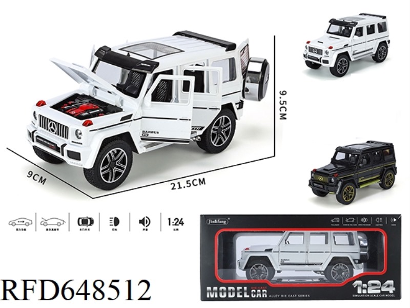 1:24 BIG G STREETCAR VERSION ACOUSTO-OPTIC WARRIOR 6-DOOR ALLOY CAR