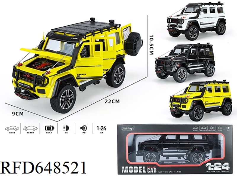 1:24 BIG G OFF-ROAD EDITION ONE SIX-DOOR ACOUSTO-OPTIC PULL-BACK FOUR-WHEEL SHOCK ABSORBING ALLOY CA