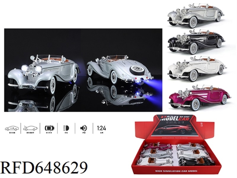 1: 24 MERCEDES BENZ BENZ 500K CLASSIC CAR SPRAY EDITION 6 PCS.