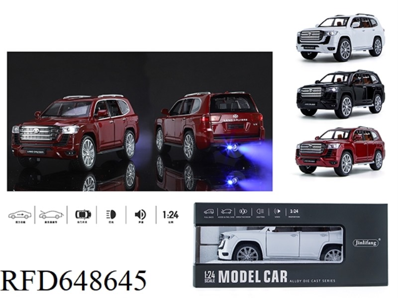1:24 LAND PATROL TOYOTA LC300 STREET CAR EDITION SPRAY ALLOY CAR