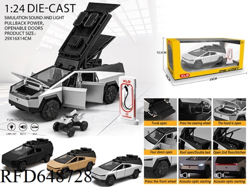 1:24 TESLA PICKUP CAMPER