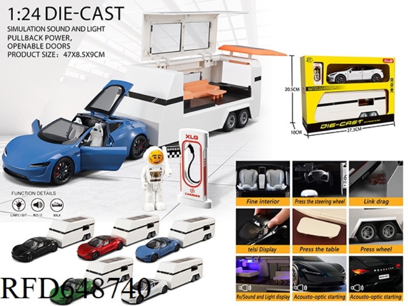 1: 24 TESLA SPORTS CAR