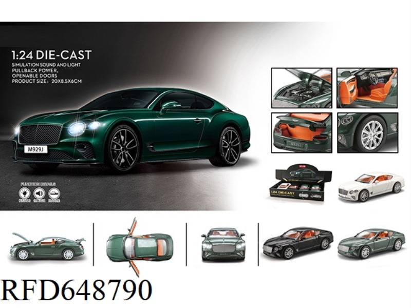 1:24 CONTINENTAL BENTLEY 4PCS