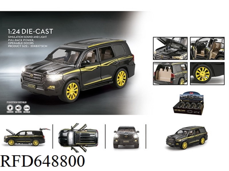 LAND CRUISER TOYOTA 1:24 ALLOY CAR MODEL 4PCS
