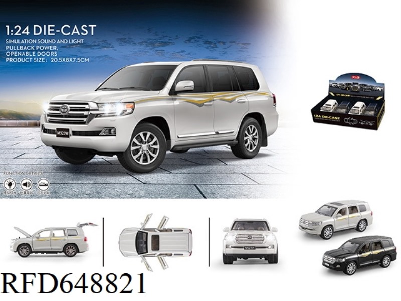 LAND CRUISER TOYOTA 1:24 ALLOY CAR MODEL 4PCS