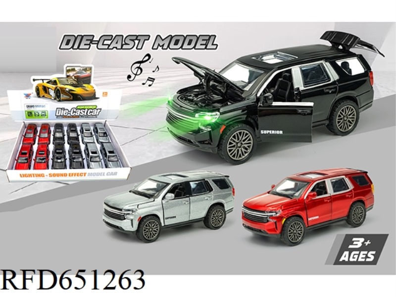 1:32 ALLOY CAR SAAB PENTA LIGHT MUSIC COMEBACK (12 PIECES)