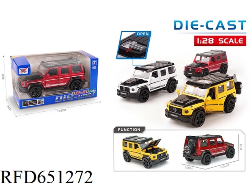 1:28 ALLOY MODEL MERCEDES-BENZ G800 FIVE DOOR PULL BACK (1 ONLY)