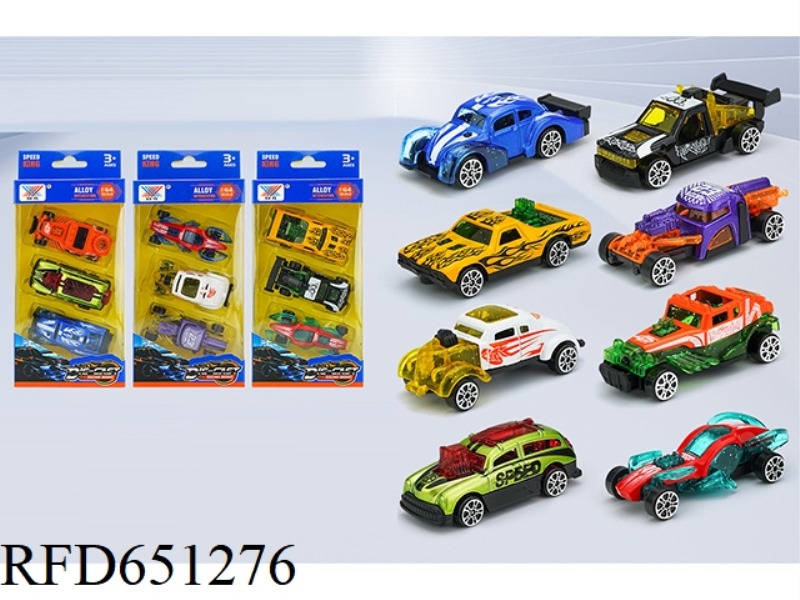 1:64 ALLOY SCOOTER XUYE VERSION HOT WHEELS B SET (3 PIECES)