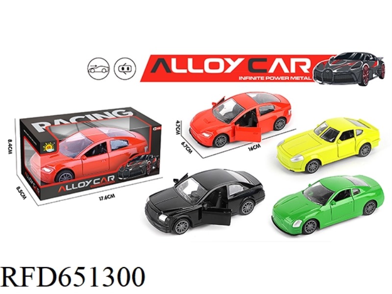 ALLOY DOUBLE DOOR PULL-BACK SPORTS CAR