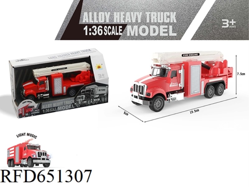 ACOUSTO-OPTIC ALLOY FIRE PULL-BACK VEHICLE (RESCUE VEHICLE)