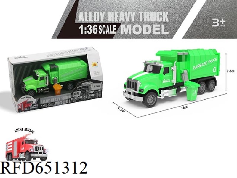 ACOUSTO-OPTIC ALLOY SANITATION PULL-BACK VEHICLE