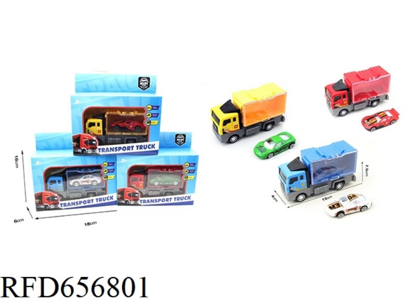 ALLOY PULL-BACK CONTAINER TRUCK (WITH 1 ALLOY TRUCK)