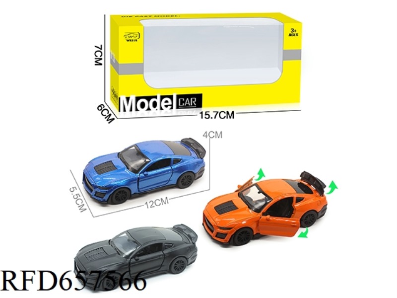 1/36 ALLOY MODEL 3 OPEN DOOR PULL-BACK SPORTS CAR