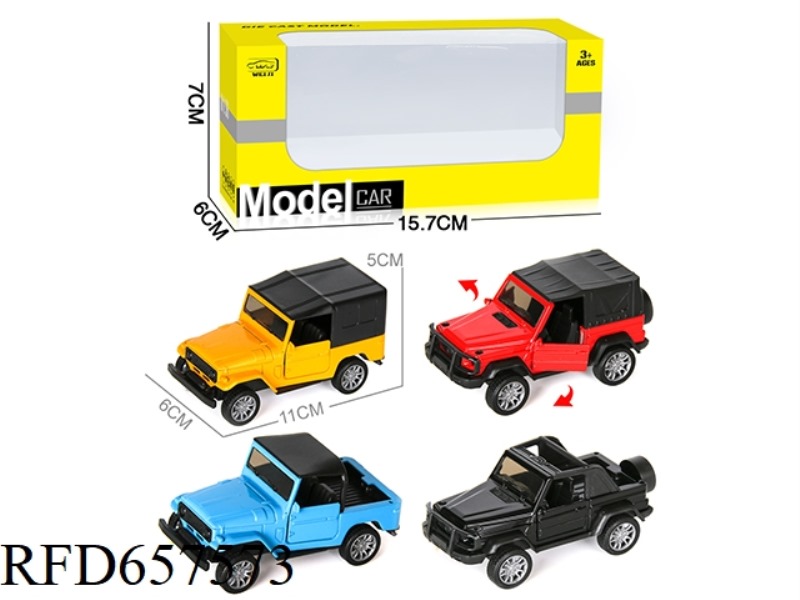 1/36 ALLOY MODEL OFF-ROAD DOOR PULL-BACK CAR