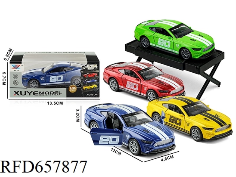 1:36 OPEN DOOR PULL-BACK ALLOY SHELBY GT FORD MUSTANG MODEL