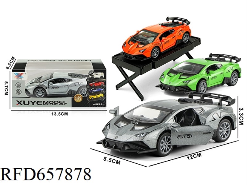 1:36 OPEN DOOR PULL-BACK ALLOY LAMBORGHINI CALF HURRICANE MODEL