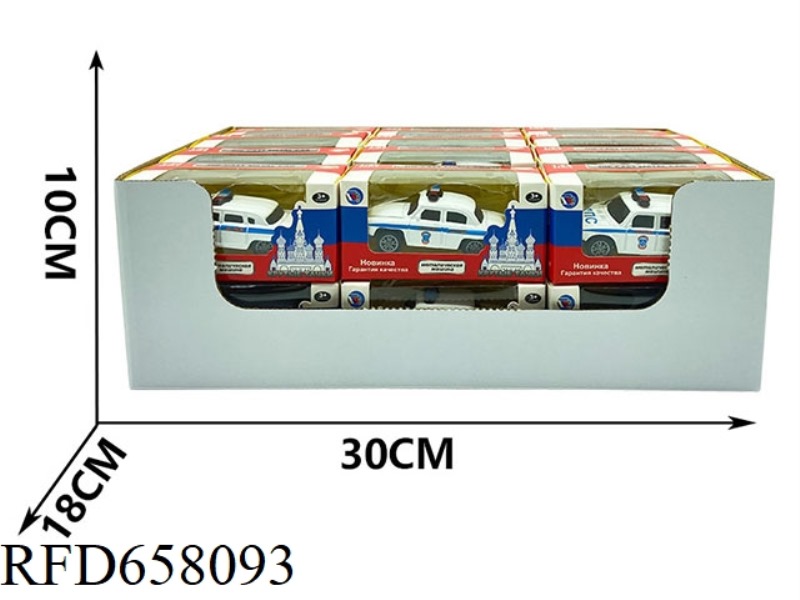 BOILBACK ALLOY POLICE CAR 24PCS
