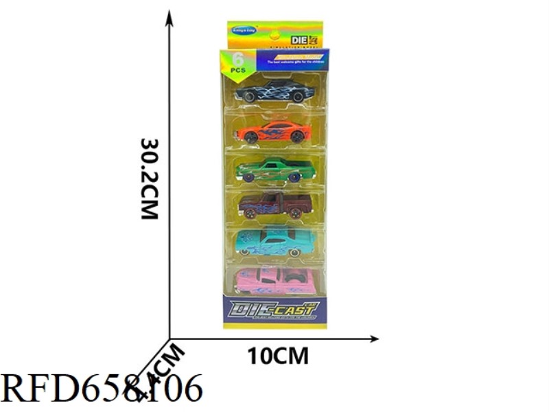 SLIDING ALLOY SIMULATION CAR (FLAME SERIES)