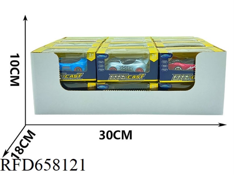 SLIDING ALLOY SIMULATION CAR 24PCS