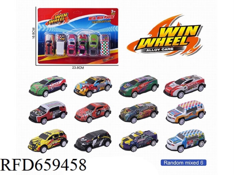 1:64 SLIDING ALLOY CAR 6 ONLY LOADED