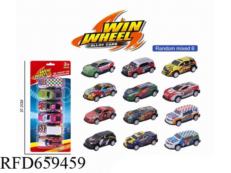 1:64 SLIDING ALLOY CAR 6 ONLY LOADED
