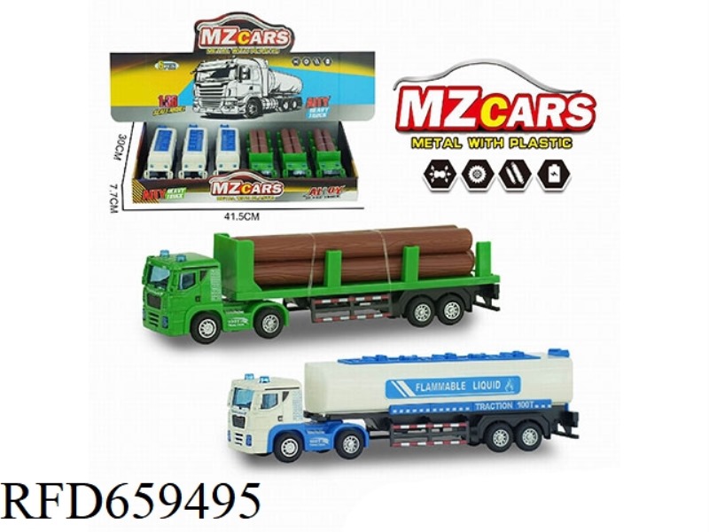 1:36 ALLOY GIANT LOAD-PULLING TRUCK 6PCS