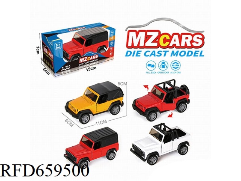 1:36 ALLOY MODEL OFF-ROAD DOOR PULL-BACK CAR