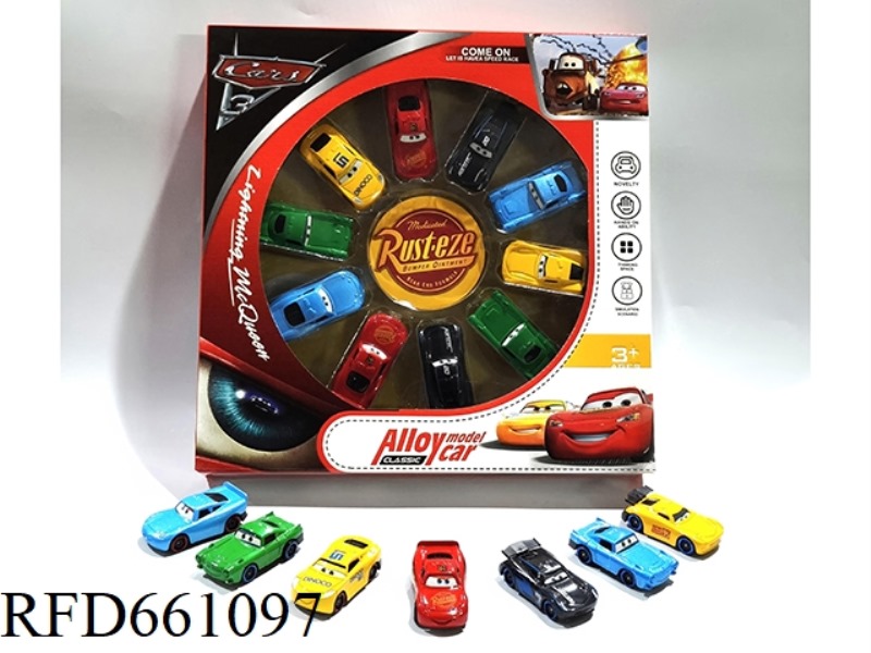 CARS 1:64 ALLOY CAR 10 SETS WITH SLIDING FUNCTION