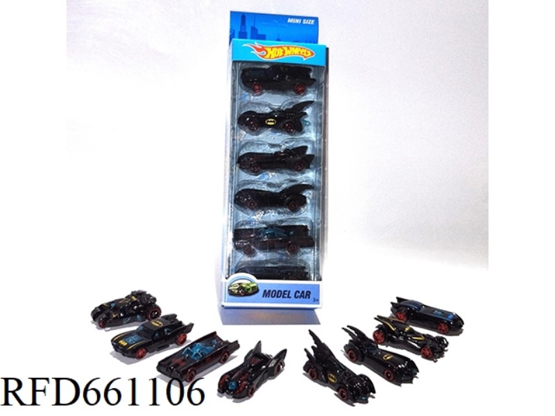 BATMAN 1:64 ALLOY CAR 6 SETS (MULTIPLE MODELS MIXED)