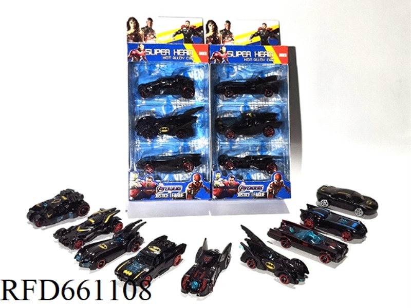 BATMAN 1:64 ALLOY CAR 3 SETS (MULTIPLE MODELS MIXED)