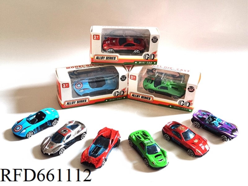 AVENGERS METAL CAR 1:64 SINGLE BOX WITH MULTIPLE MIXED PACKS