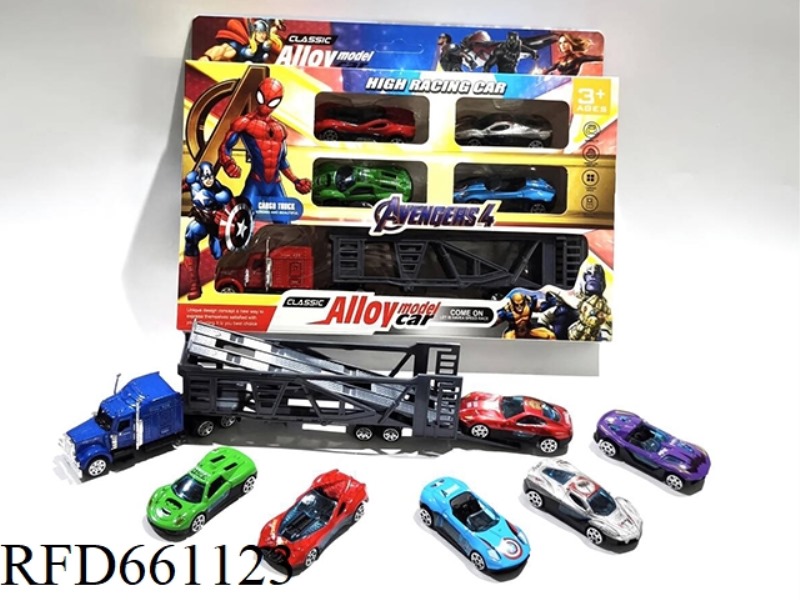AVENGERS METAL 1:64 MIXED WITH GOLD TOW TEAM CARS