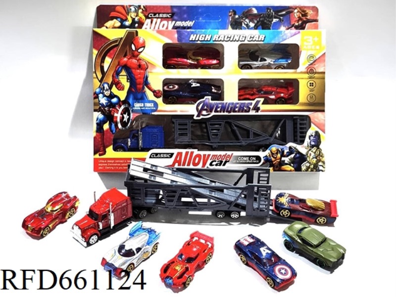 AVENGERS METAL 1:64 MIXED WITH GOLD TOW TEAM CARS