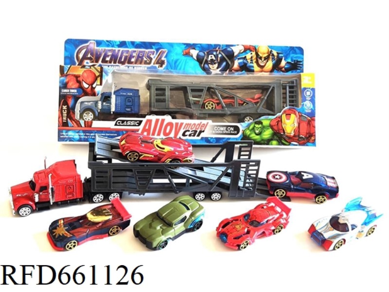 AVENGERS ALLOY 1:64 TRACTOR WITH SINGLE ALLOY TAXI FUNCTION