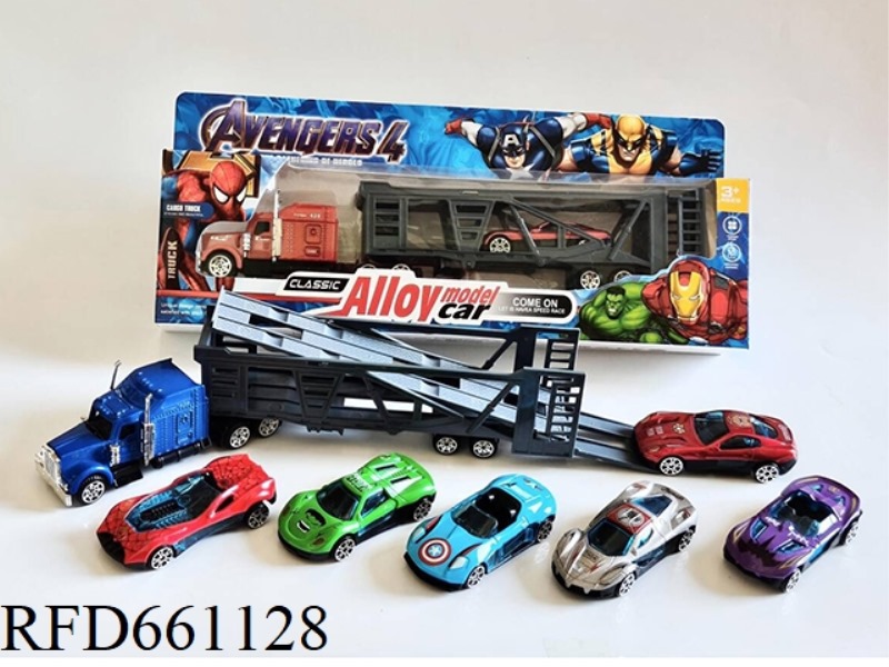 AVENGERS ALLOY 1:64 TRACTOR WITH SINGLE ALLOY TAXI FUNCTION