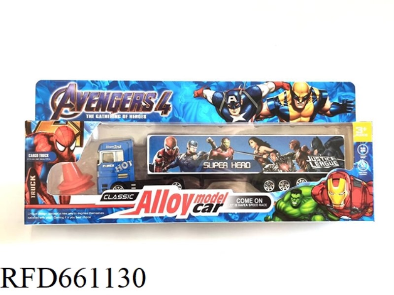 AVENGERS METAL 1:64 TRACTOR WITH ROADBLOCK SKID FUNCTION