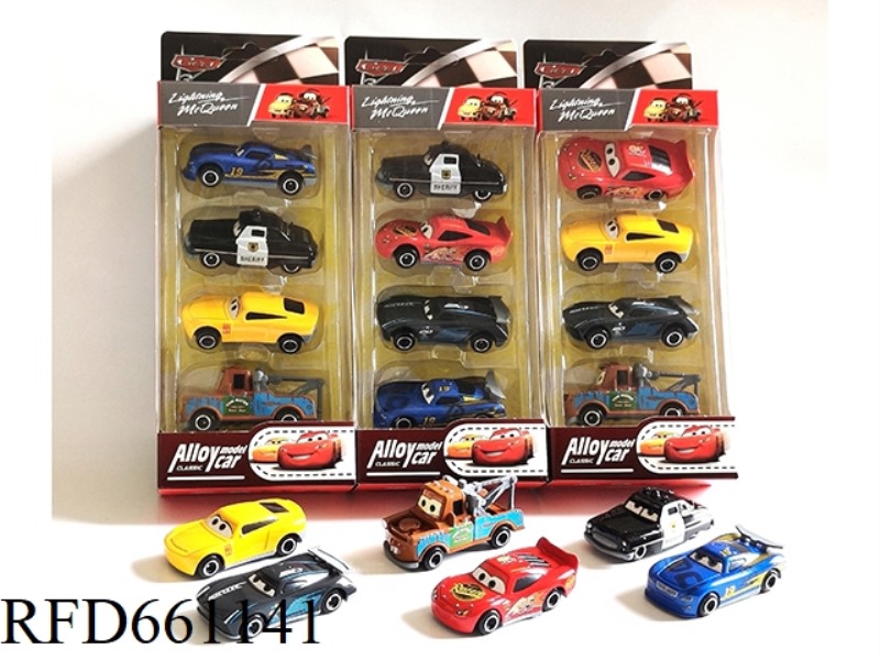 CARS 1:64 ALLOY CAR 4-PIECE SET