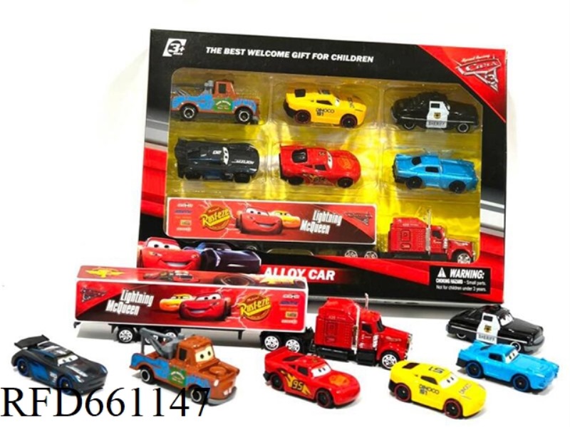 AUTO GENERAL ALLOY CAR 1:64 WITH TOW HEAD TEAM 7 SETS