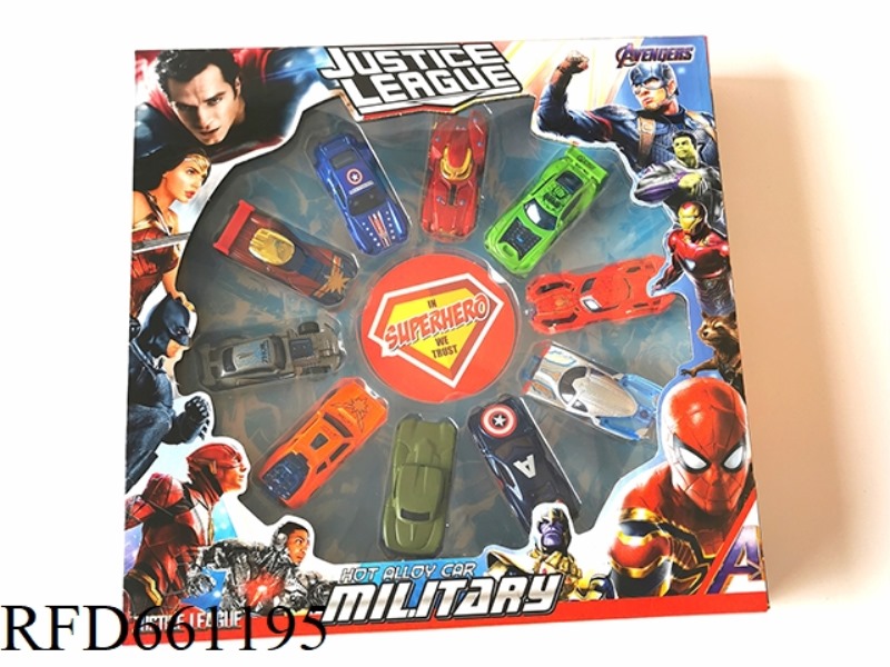AVENGERS 1:64 ALLOY CAR 10 SETS OF 12 MODELS MIXED