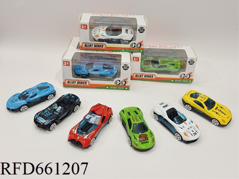 1:64 ALLOY SPORTS CAR SLIDING FUNCTION 6 MIXED