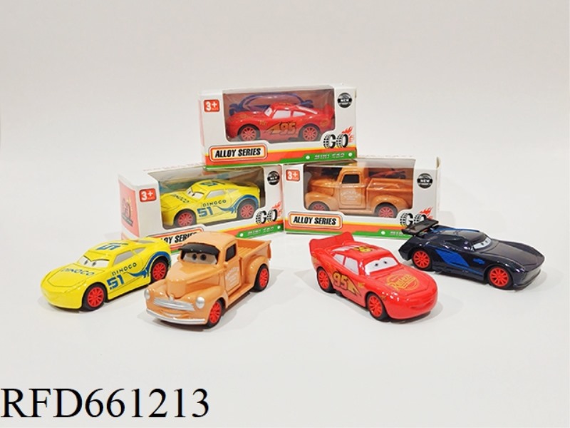 CARS 1:60 ALLOY CAR PULL BACK FUNCTION 4 MIXED