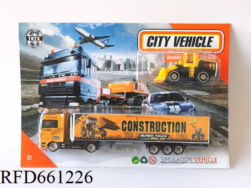 1:64 ALLOY SLIDING TRACTOR WITH BULLDOZER