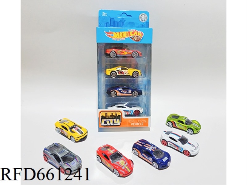 1:64 ALLOY GLIDE RACER 4 ONLY LOADED 6 CAR MIX