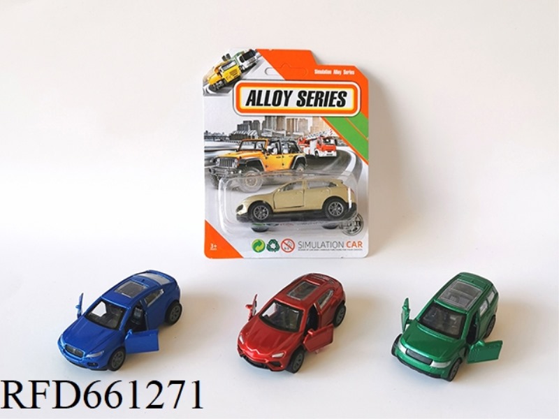 1:60 ALLOY RETURN FORCE DOUBLE DOOR CITY SUV MODEL CAR 4 MIXED