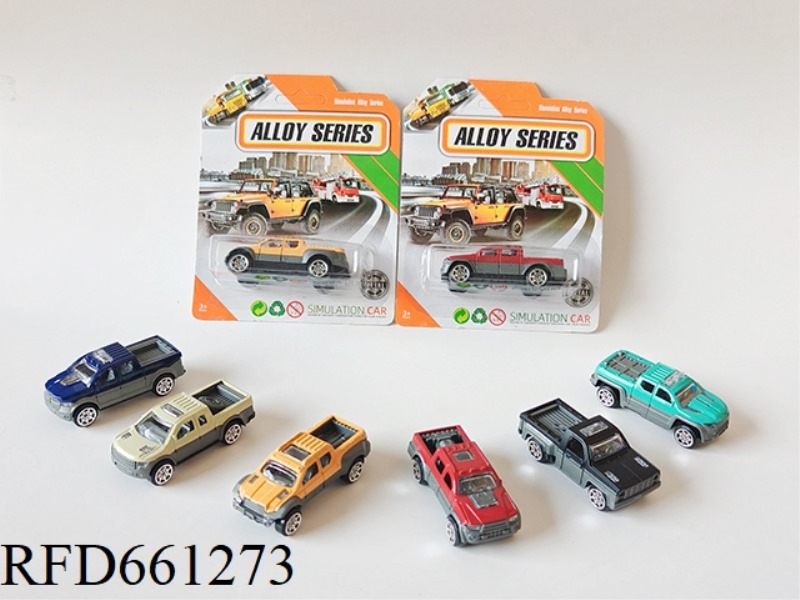 1:64 ALLOY SLIDING PICKUP TRUCK 6 MIXED